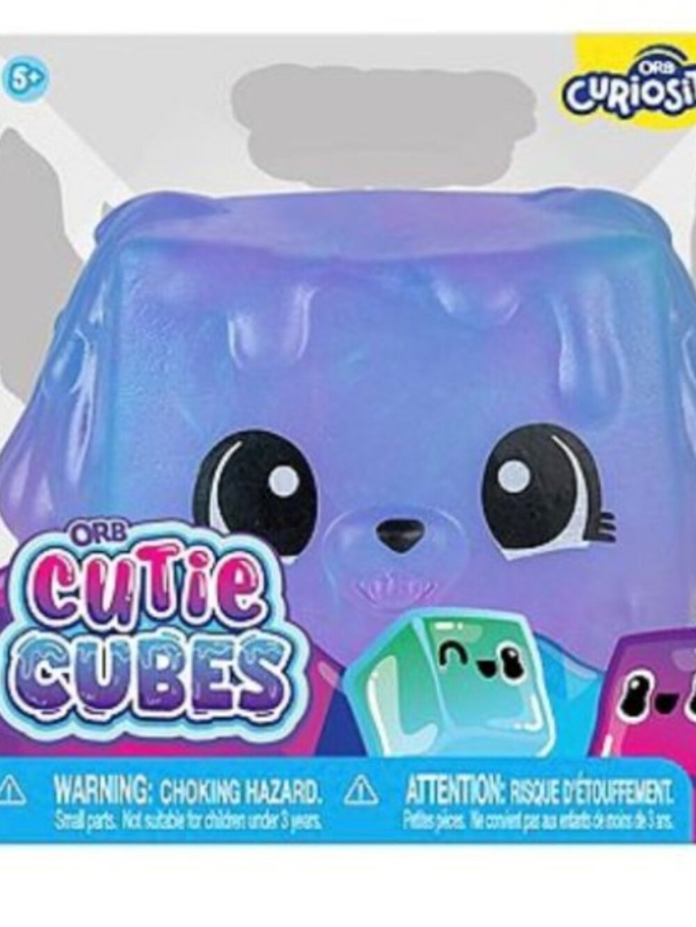 New Orb Curiosities Cutie Cubes Light Purple Puppy Dog Squishy Toy Viral Squish